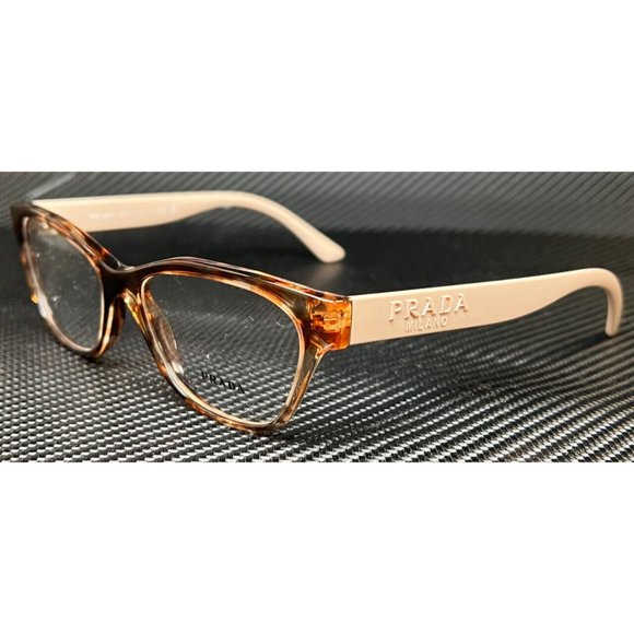 Prada Womens Havana 53mm Eyeglasses